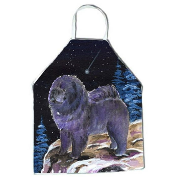 Starry Night Chow Chow Apron - 27 x 31 in.