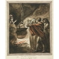 thumbnail image 2 of Mary Hoare 12x14 Black Ornate Wood Framed Double Matted Museum Art Print Titled: The Apparition of the Armed Head; Macbeth (ca. 1781), 2 of 5