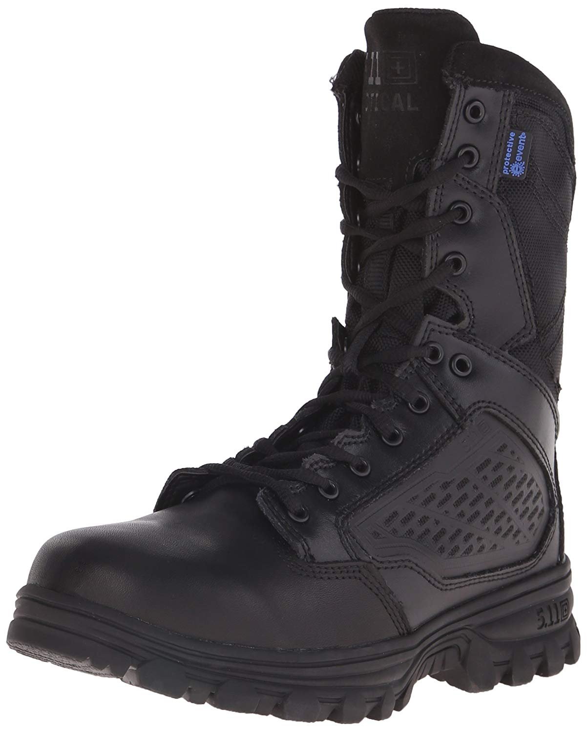 5.11 Tactical Men's Evo 8" Side Zip Waterproof-M Boots, Style 12312, Black, 15, Regular - image 1 of 9