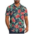 thumbnail image 2 of Xysaqa Men's Big & Tall Hawaiian Shirt Mens Pocket Summer Button Up T-Shirts Regular Fit Casual Floral Short Sleeve Tropical Shirts for Men Beach Vacation Outfits 3X 4X 5X Summer Savings, 2 of 6