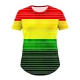 thumbnail image 4 of Moxiu 4th of July Plus Size Shirts Women Short Sleeve American Flag Graphic Tee Shirts Summer Round Neck Oversized Patriotic Tees Tops 2025 Multicolor,XXXL, 4 of 5