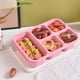 thumbnail image 4 of Bento Lunch Box Set | Meal Prep Containers for Adults | Stackable & Easy-Clean Plastic | 5-Compartment Food Storage | Microwave & Dishwasher Safe | Green Blue Beige Pink | 9.25x6.1x1.96in, 4 of 6