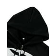 thumbnail image 4 of SAYOO Mujer otoño sudadera con capucha calavera estampada con capucha cremallera de manga larga sudadera de niña SAYOO Sudadera con capucha, 4 of 8