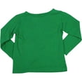 thumbnail image 2 of Dinky Souvenir by Gold Rush - Little Girls Long Sleeve Top 26215-3 (GREEN), 2 of 3