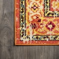 thumbnail image 5 of JONATHAN Y MODERN PERSIAN 2 x 8 Runner Rug, Brooklyn Geometric Medallion - Orange/Blue, MDP207D-28, 5 of 10