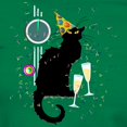 thumbnail image 3 of CafePress - Chat Noir New Years Party Countdown T Shirt - Women's Traditional Fit Dark T-Shirt, 3 of 4