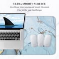thumbnail image 3 of Desk Pad, XL Extended Large Gaming Mouse Pad 31.5 x 11.8 Inch, Waterproof Mousepad with Stitched Edges, Non-Slip Computer Keyboard Laptop Mat for Women Men Office Work, Blue Marble Design, 3 of 6
