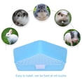 thumbnail image 3 of pitrice Rabbit Litter Small Animal Litter Potty Trainer Plastic Corner Box Toilet, 3 of 6