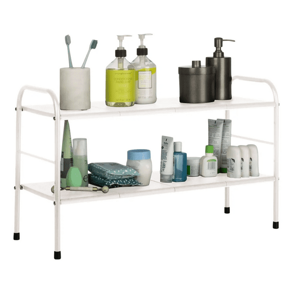 Estante Organizador Plegable 2 Niveles Gabinete Almacenar