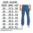 thumbnail image 3 of Coevals Club Men's Straight Leg Classic 5-Pocket Casual Work Jeans 32L 1# Vintage Blue 42, 3 of 8