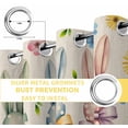 thumbnail image 4 of Easter Bunny Blackout Curtains for Bedroom, Spring Watercolor Polka Dot Flower Plaid Beige Thermal Insulated Kitchen Drapes with Grommets, Light Blocking Window Treatment, 2 Panels 42" x 54", 4 of 7