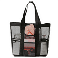 thumbnail image 6 of Waterproof Mesh Beach Bag, Lightweight & Foldable Pool Bag for Gym Beach Travel Daily Bag, Beach Accessories, Black, 6 of 7