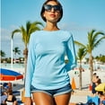 thumbnail image 3 of INGEAR Sun Shirt Beach Coverup for Women’s UPF 50+, Blue, XXL, 3 of 6
