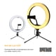 thumbnail image 3 of Aro Luz Led Profesional 3 Tonos luz Marthing Con Accesorios y Tripie De Mesa Para Maquillaje, Ideal Para Maquillistas, Creadores De Video Fotografia, 3 of 10