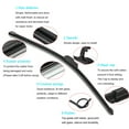thumbnail image 2 of Universal U-Hook Car Rear Window Wiper Arm Replacement Kit - Frameless, Bracketless Design with Premium Rubber Blade for Enhanced Visibility, Reduced Noise & Extended Durability - Multiple Sizes, 2 of 6