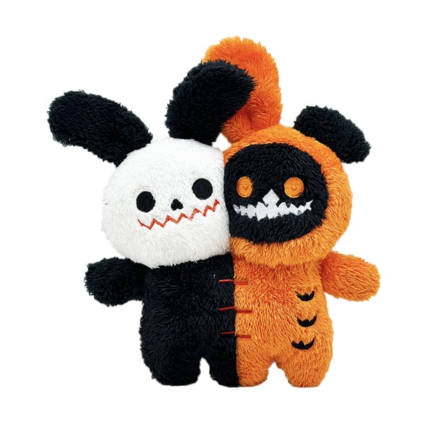 Juguete reversible de Halloween, muñeco de peluche fantasma, adorno decorativo, peluche de dibujos animados, regalo navideño para niños y niñas.