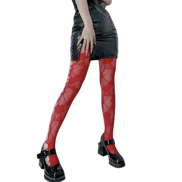 Women Mesh Tights Sexy Pantyhose Floral Stockings Leggings