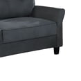 thumbnail image 4 of Sofa with Fabric Tufted Back and Flared Arms, Gray - Saltoro Sherpi, 4 of 5