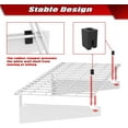 thumbnail image 5 of 2 Pack Garage Wall Shelves, 45x15 inch Wall Mounted Storage Shelves for Garage Heavy Duty Floating Shelf, Holds Up to 220 lbs(White), 5 of 17