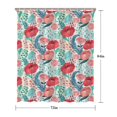 thumbnail image 5 of Pioneer Flower Floral Print Pattern Shower Curtain 72"x84" ,Bathroom Decorative Shower Curtains Set with 12 Hooks,Modern Waterproof Washable Shower Curtain, 5 of 6