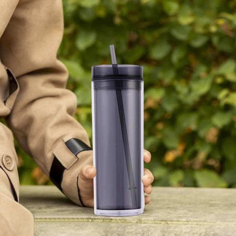 Glass Water Bottle,Tall Skinny Tumblers Acrylic 16 Ounce Tumblers -  Walmart.com