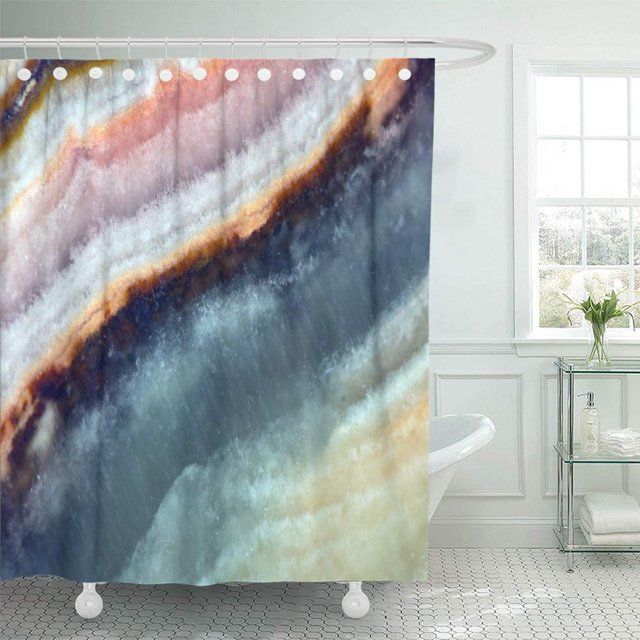 Cortina de ducha ABPHQTO de piedra de cristal de cuarzo 165x180 cm