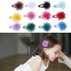 thumbnail image 5 of WORGEOUS 20pcs flores de gasa bebés niñas niños horquilla pinzas para el cabello barrettes color mezclado, 5 of 8