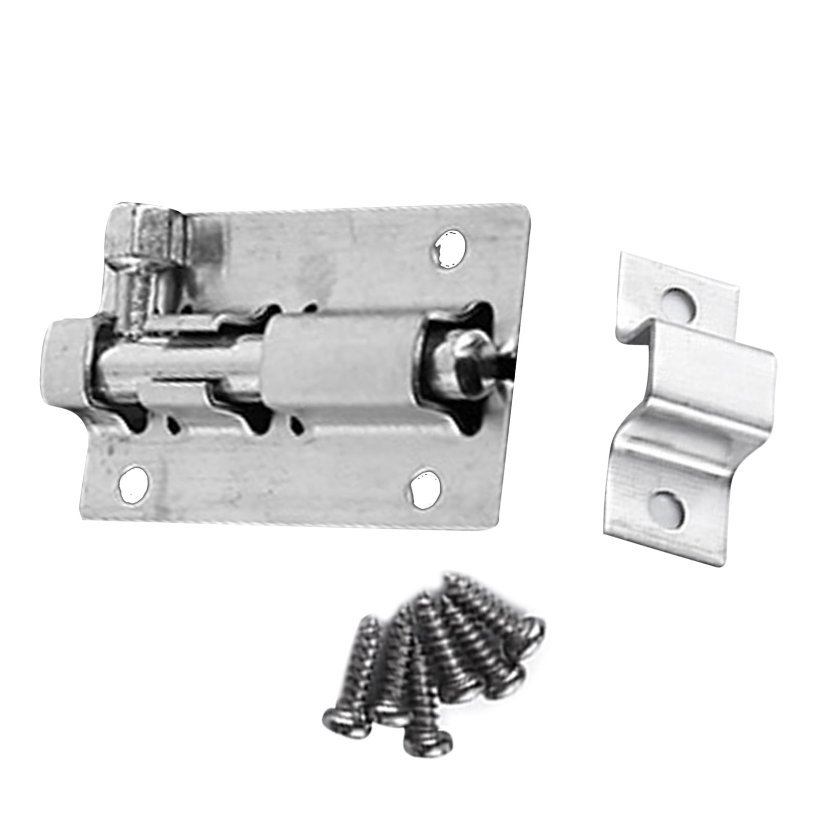 Stainless Steel Door Latch Sliding Lock Bolt Latch Hasp Staple Gate