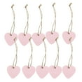 thumbnail image 2 of 10 PCS Heart Chalkboard Colorful Mini Wooden Heart Shaped Hanging Blackboard for Signs, 2 of 9