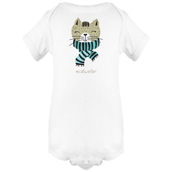 Cat Winter Bodysuit Infant -Image by Shutterstock, 12 Months