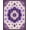 Purple Lavender, Pattern 7, variant on Design&I 8'x10' Washable Area Rug Extra Large Skid-Resistant Low Profile Dorm Purple Boho Vintage Pastel Scroll Border Flower Lilac for Living Room, Family