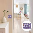 thumbnail image 7 of Yayeee Toggle Light Switch Wall Plate 2-Gang 4.56"x4.48" Decorative Outlet Cover, Halloween Ghosts Purple, 7 of 7