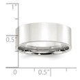 thumbnail image 5 of 925 Sterling Silver 8mm Comfort Fit Flat Band Ring Size 13, 5 of 6