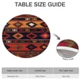 thumbnail image 6 of Stylish Boho Floral Round Tablecloth, Stretch Fit for 52-56 Inch Tables, Ideal for Kitchen and Patio Setting, 6 of 7