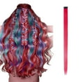 thumbnail image 1 of sales today clearance!DHALL Colored Hair Extensions, Multi-colors Party Highlights Clip In Synthetic Hair, 1 of 2