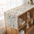 thumbnail image 6 of Table Runners 70 Inches Long Dress Scarves, Brown Bunny Floral Easter Farmhouse Coffee/Dining/Kitchen Table Decor, Holiday Table Runner, Elegant Pastoral Spring Floral 13x70 Inch, 6 of 9