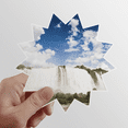 thumbnail image 1 of Waterfall Forestry Science Nature Scenery Sun Vinyl Sticker Luggage Graffiti Flower Decal, 1 of 3