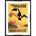 thumbnail image 5 of Art.com The Amazon, Antilles, and North America: Hamburg-Amerika Cruise Line Art Print, Black Frame Wall Art, 21" x 29", 5 of 5