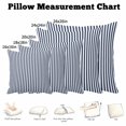 thumbnail image 5 of Throw Pillow Covers, Navy Blue Vertical Striped Decorative Throw Pillow Covers 18x18 Inch, Farmhouse Thin Line Stripes Square Linen Pillow Cases for Couch/Living Room/Sofa, 5 of 9