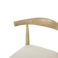 thumbnail image 4 of GDF Studio Covey Indoor Mid Century Modern Upholstered Wood Dining Chairs, Set of 2, Beige and Light Ash, 4 of 9