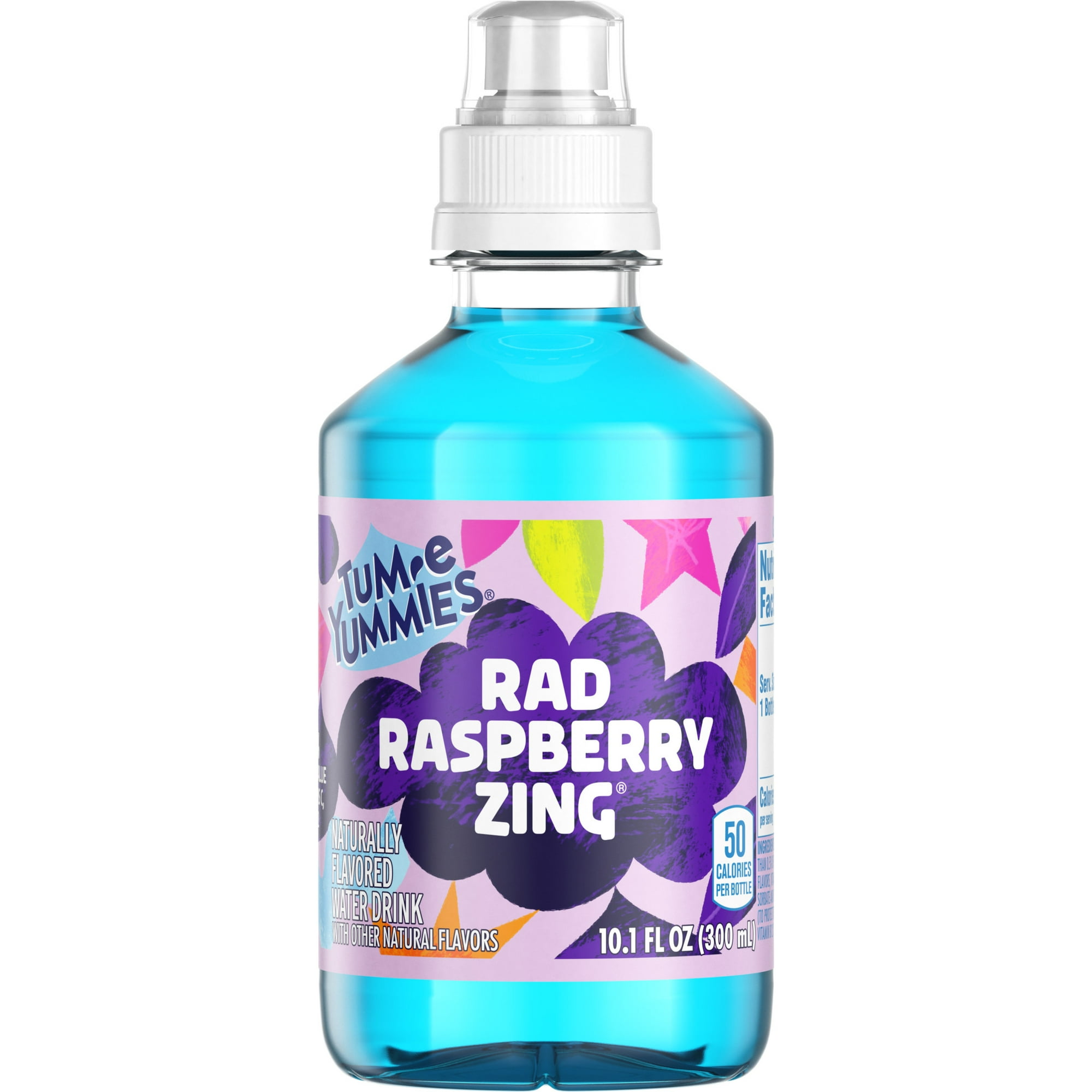 Tum-E Yummies Rad Raspberry Zing Flavored Water Drink Bottle, 10.1 fl oz