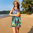 thumbnail image 3 of Naloa Beautiful Dreamcatcher Print Women's Summer Spring Casual Beach Sundress,Vacation Sleeveless Tank Crewneck Loose Dresses, 3 of 7