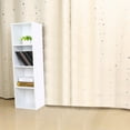 thumbnail image 1 of Wall Shelf, Bookshelf White 4 Tier Strong And Sturdy  For Bedroom Room, 1 of 8