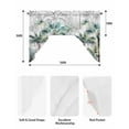 thumbnail image 6 of Summer Palm Trees Kitchen Swag Valance for Window, Rod Pocket Short Kitchen Curtains&nbsp;36 Inch Length, Botanical Tropical Leaves Swag Topper Small Window Treatment for Cafe Bathroom Bedroom, 6 of 6