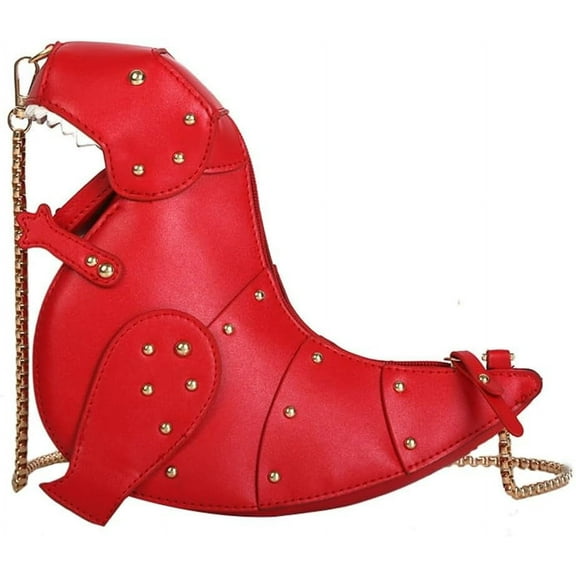 Kukuzhu Hobo Bag for Women PU Leather Shoulder Crossbody Bag Totes Fashion Dinosaur Shaped Purse Satchels with Chain
