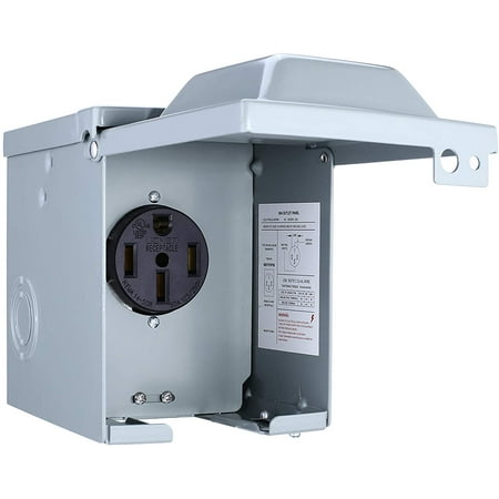 50 Amp 125 250 Volt Rv Power Outlet Box Enclosed Lockable Weatherproof Outdoor Electrical Nema 14 50r Receptacle Panel For Rv Camper Travel Trailer Motorhome Electric Car Generator Walmart Canada