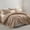 Beige, variant on Moonlight20015 3 Piece Quilt Set Chevron Pattern Modern Embossed Coverlet Soft Microfiber King White