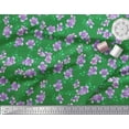 thumbnail image 3 of Soimoi Rayon Fabric Leaves & Flower Floral Printed Fabric 1 Yard 42 Inch Wide, 3 of 3