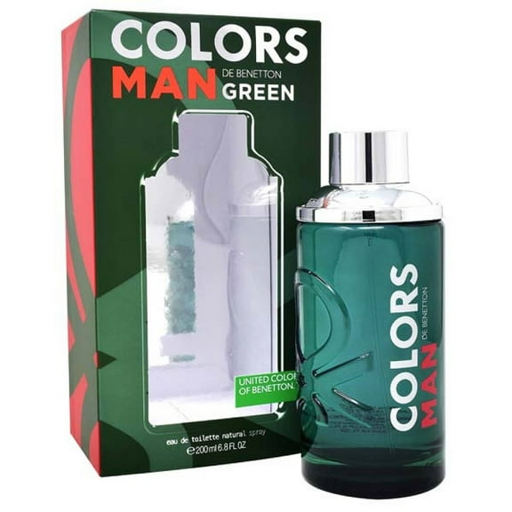 COLORS GREEN * Benetton 6.8 oz / 200 ml Eau de Toilette "EDT" Men Cologne Spray