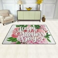 thumbnail image 3 of Coolnut 31x 20 Inch Area Rug, Carpet Happy Mothers Day On Flower Doormat for Hardwood Floor Entrance Living Room Bedroom 2'7" x 1'8", 3 of 6